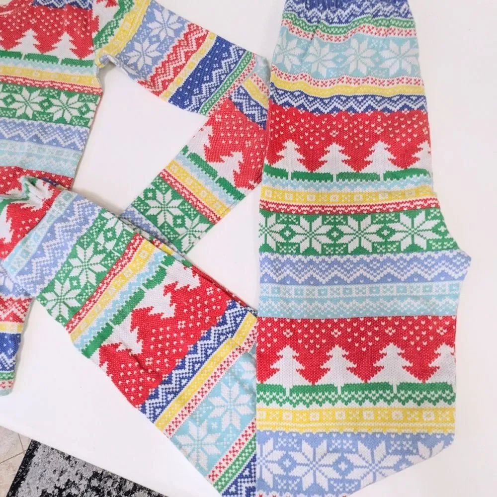 PJ Place Family Matching Fair Isle Sz 14 Unisex Teen Tween Christmas Morning